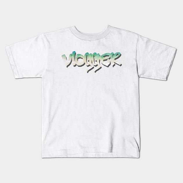 vlogger Kids T-Shirt by thehollowpoint